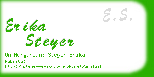 erika steyer business card